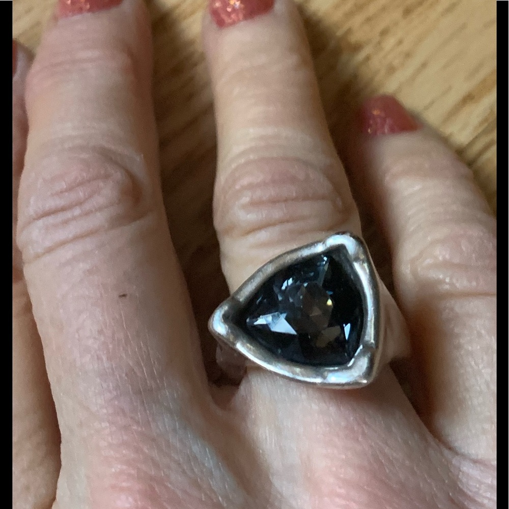 Uno de 50 Silver-plated “Star Trick” Ring 6.5